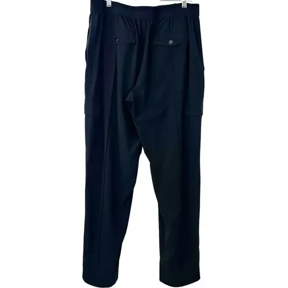 Athleta Women's Cargo Pull-on Black Athletic Pants Straight Let Casual Size 16 - Picture 2 of 9